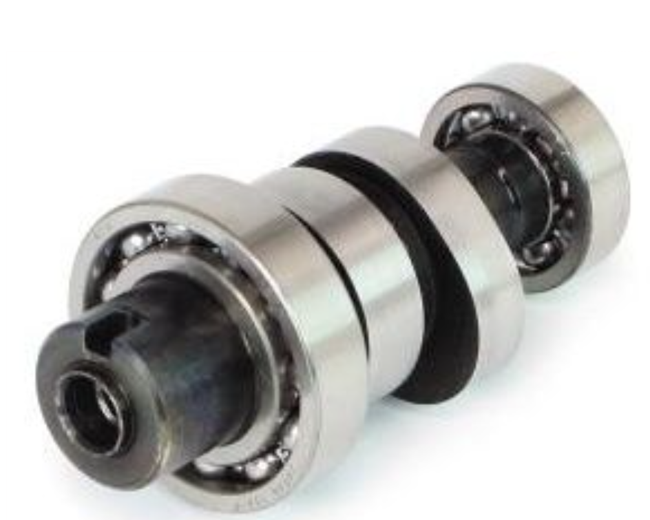 Metallic bearing assembly on a white background
