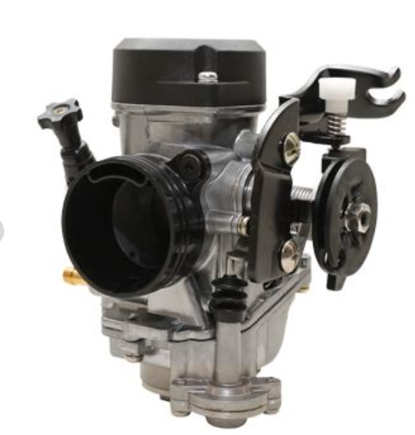 Carburetor on a white background