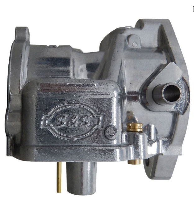 Metal mechanical component with 'S&S' branding on a white background