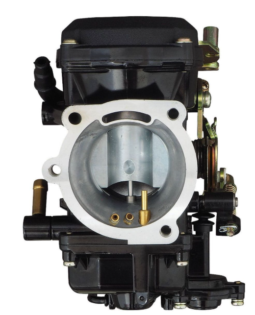 Carburetor on a white background