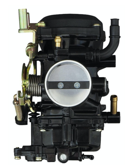 Car carburetor on a white background