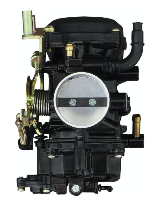 Car carburetor on a white background