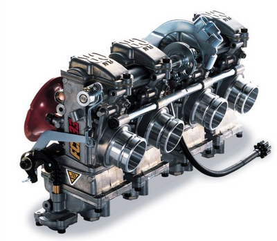 Car engine on a white background