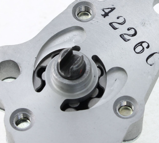 Metallic mechanical component with threaded shaft and number '4226' on a white background