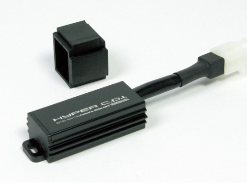 Black electronic component with 'Hyper CO2' branding on a white background